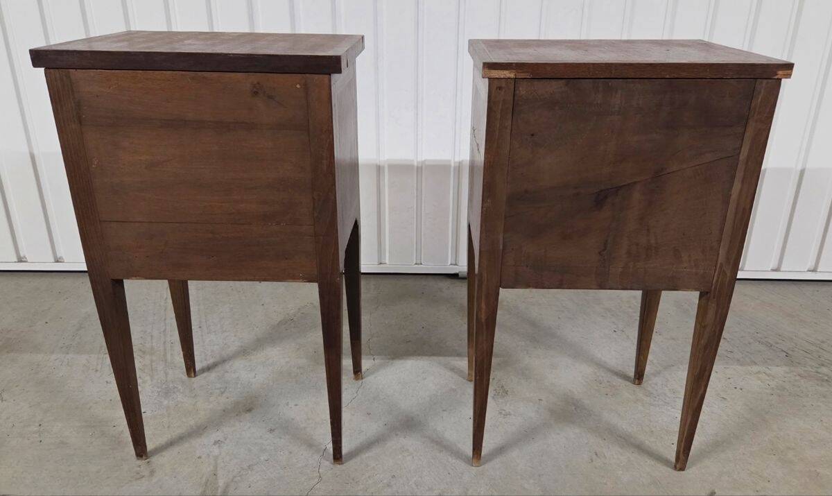 Pair of Louis XVI style bedside tables