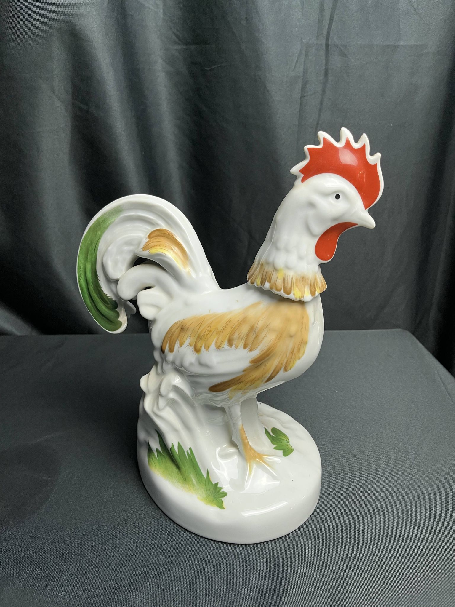 Raphael rooster-shaped digestive bottle promotional item, 20th century