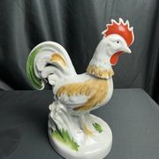 Raphael rooster-shaped digestive bottle promotional item, 20th century