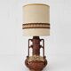Vintage Fat Lava ceramic lamp – 70s retro lamp with shade