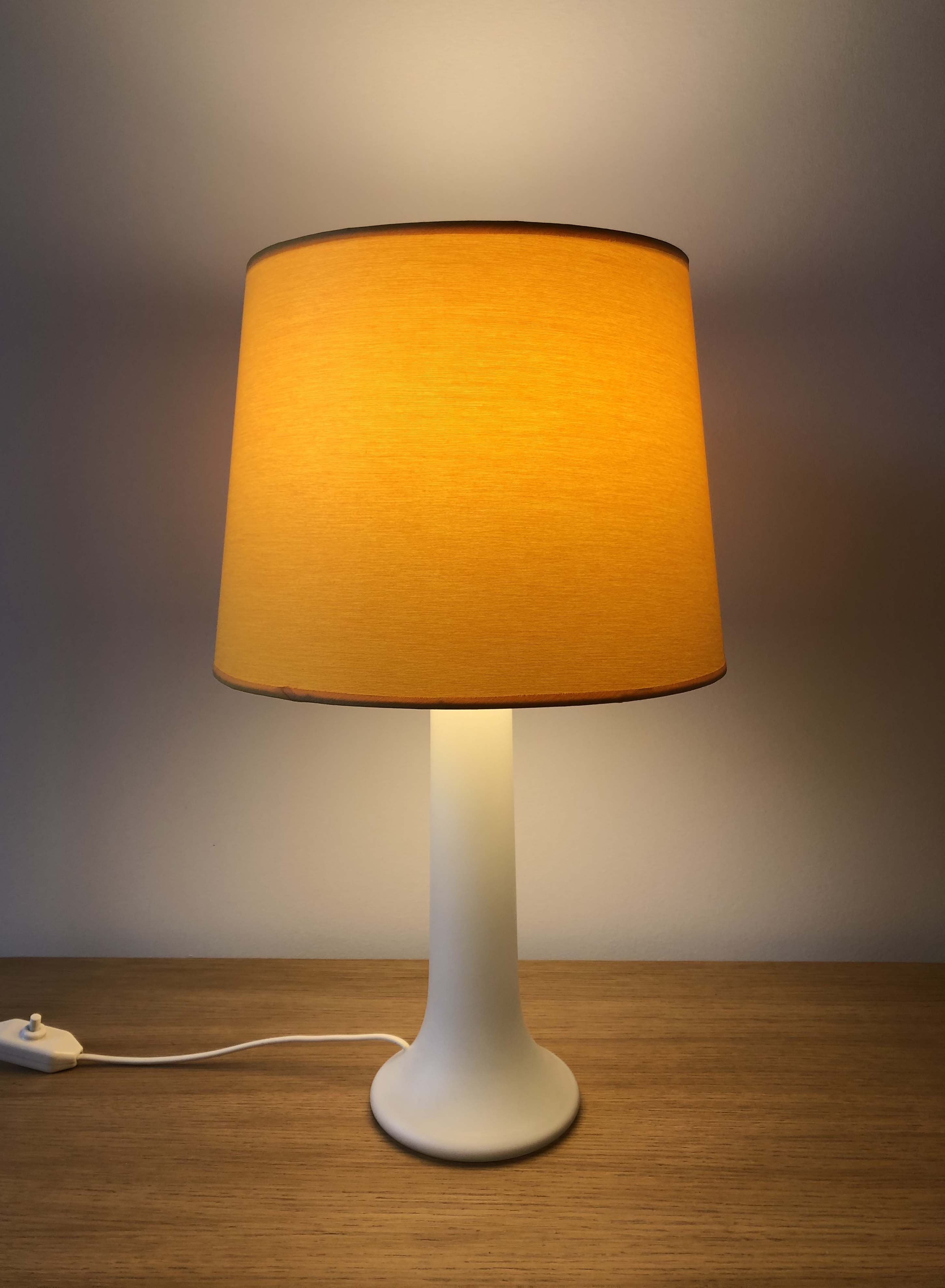 Opalin glass lamp by Östen Kristiansson & Uno Kristiansson for Luxus Vittsjö  1960