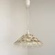 Vintage French Cream and Gold Metal Ceiling Light with Autumn Leaves 5520