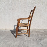 Paire de fauteuils Louis Philippe en châtaignier
