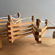 Vintage Scandinavian scissors wall light