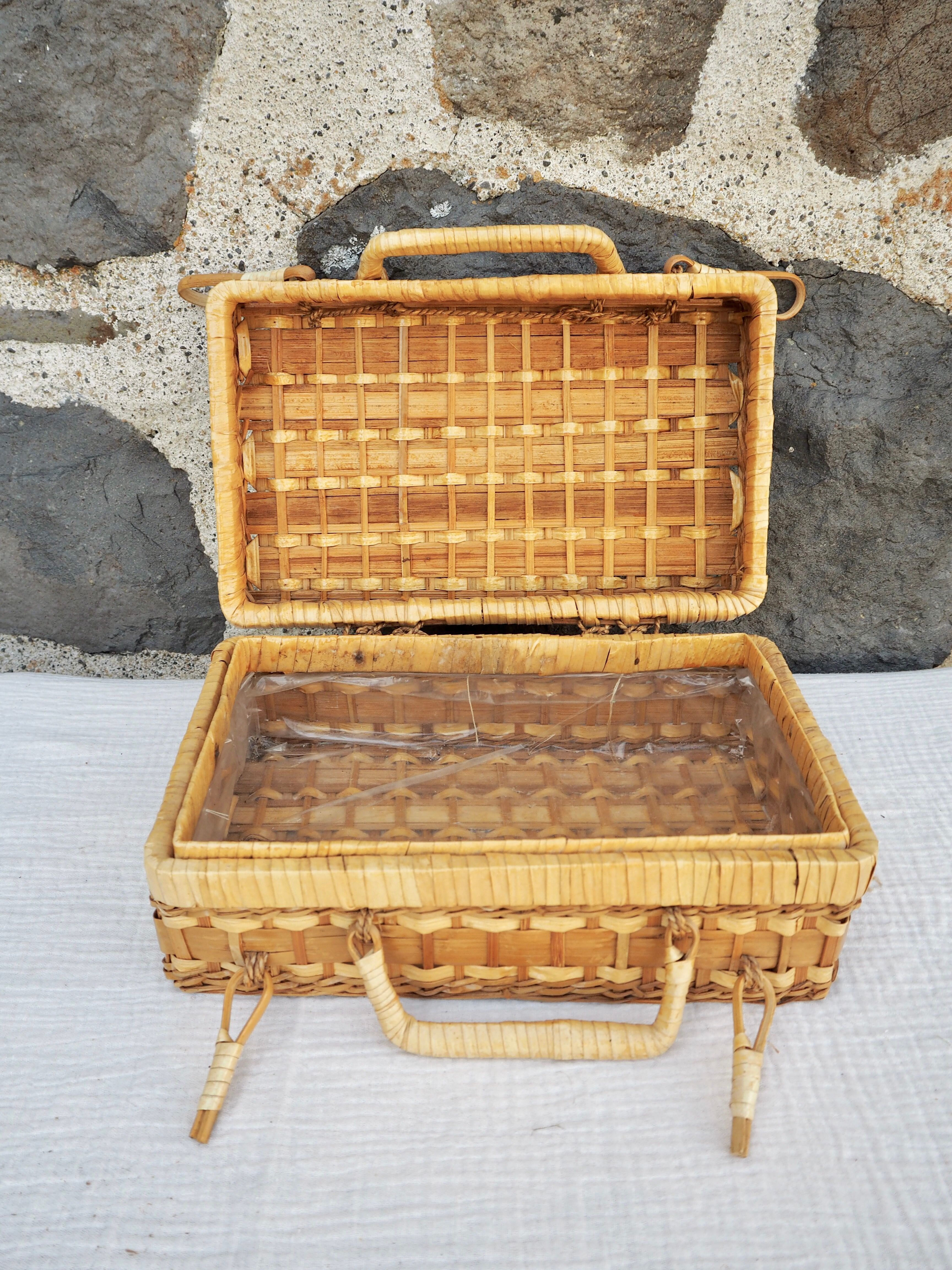 Small rattan case