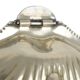 Vintage Argent Plaqué Shell Beurrier Caviar Holder Verre Marqué