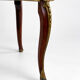 Kidney table in mahogany, brocatelle marble, Louis XV Transition, 19th century.