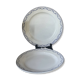 Pair of round dishes Boch La Louvière circa 1900