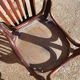 Set of 4 bistro chairs in curved wood Thonet