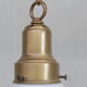 Dutch two tone opaline and brass pendant light