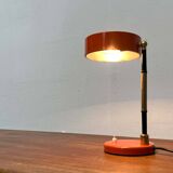 Mid-century minimalist orange table lamp, Italy, 1960s.