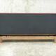 Sofa vintage red leatherette convertible