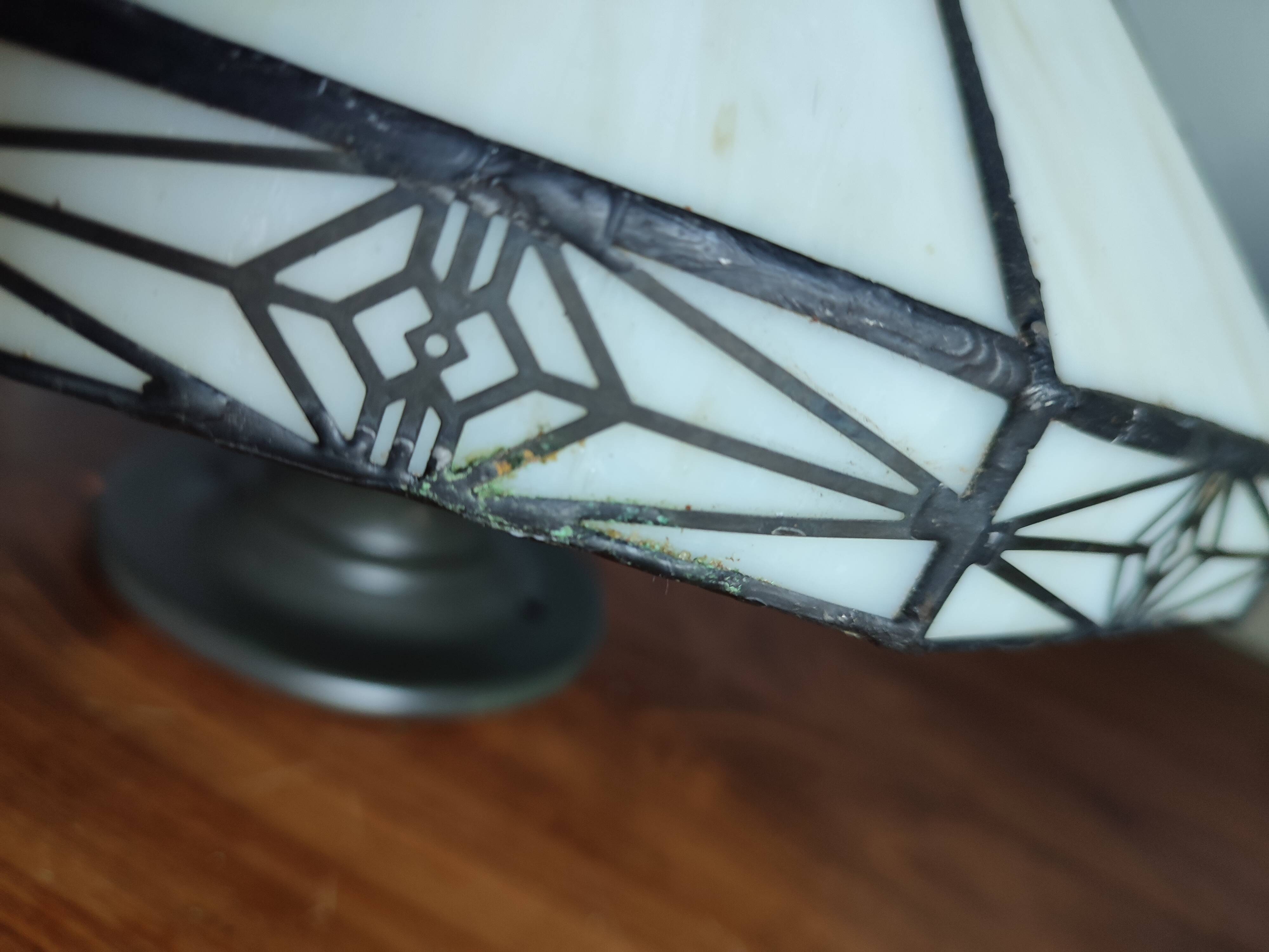 Set of two vintage tiffany style ceiling lights