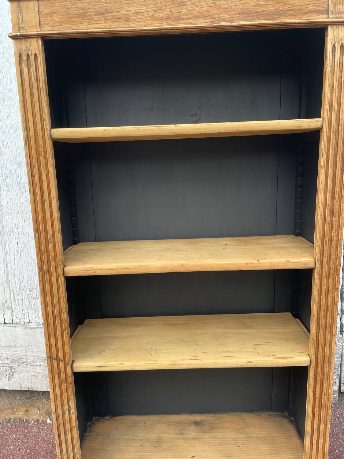 Bibus raw oak bookcase