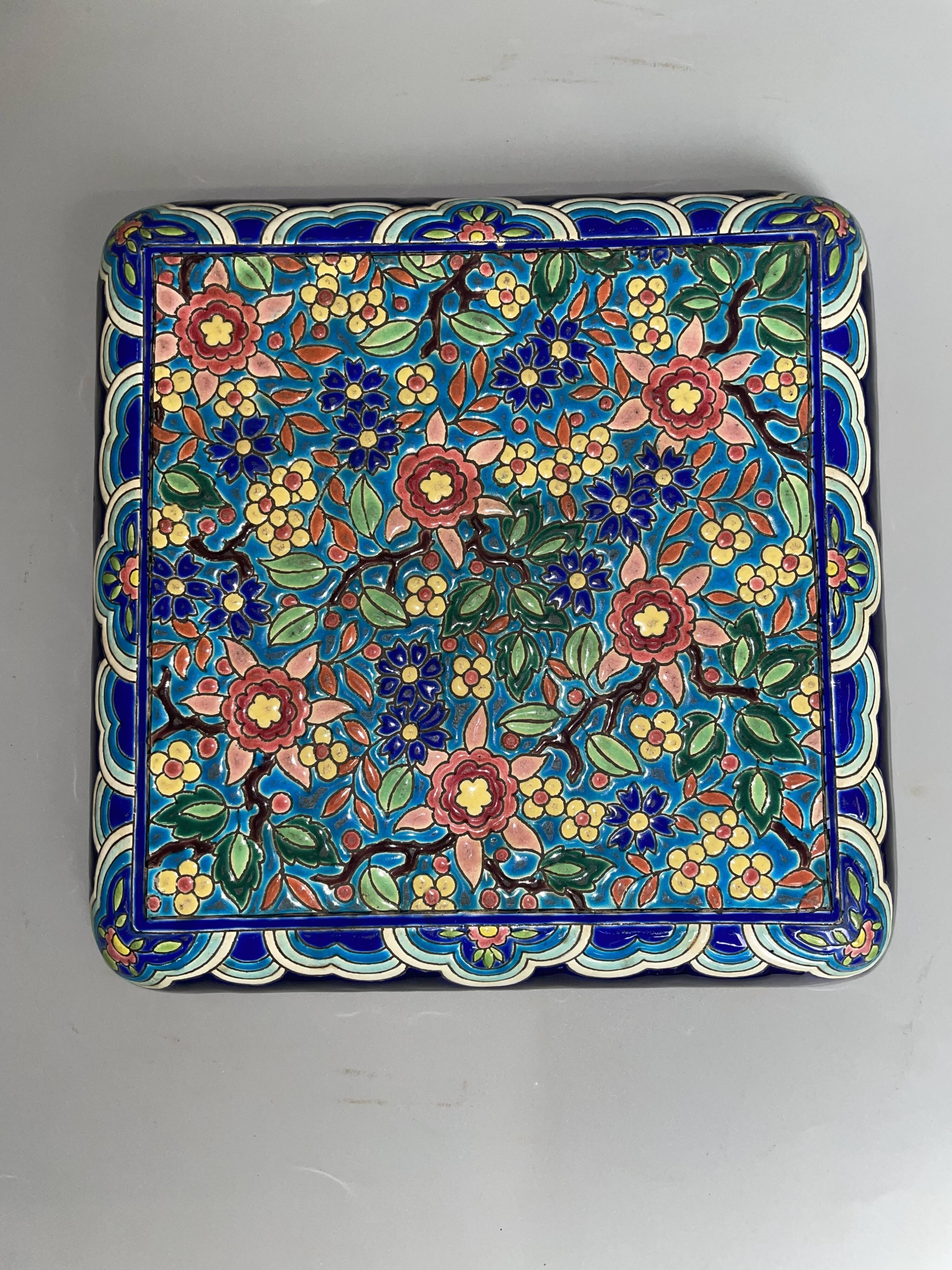 Trivet in Longwy enamel
