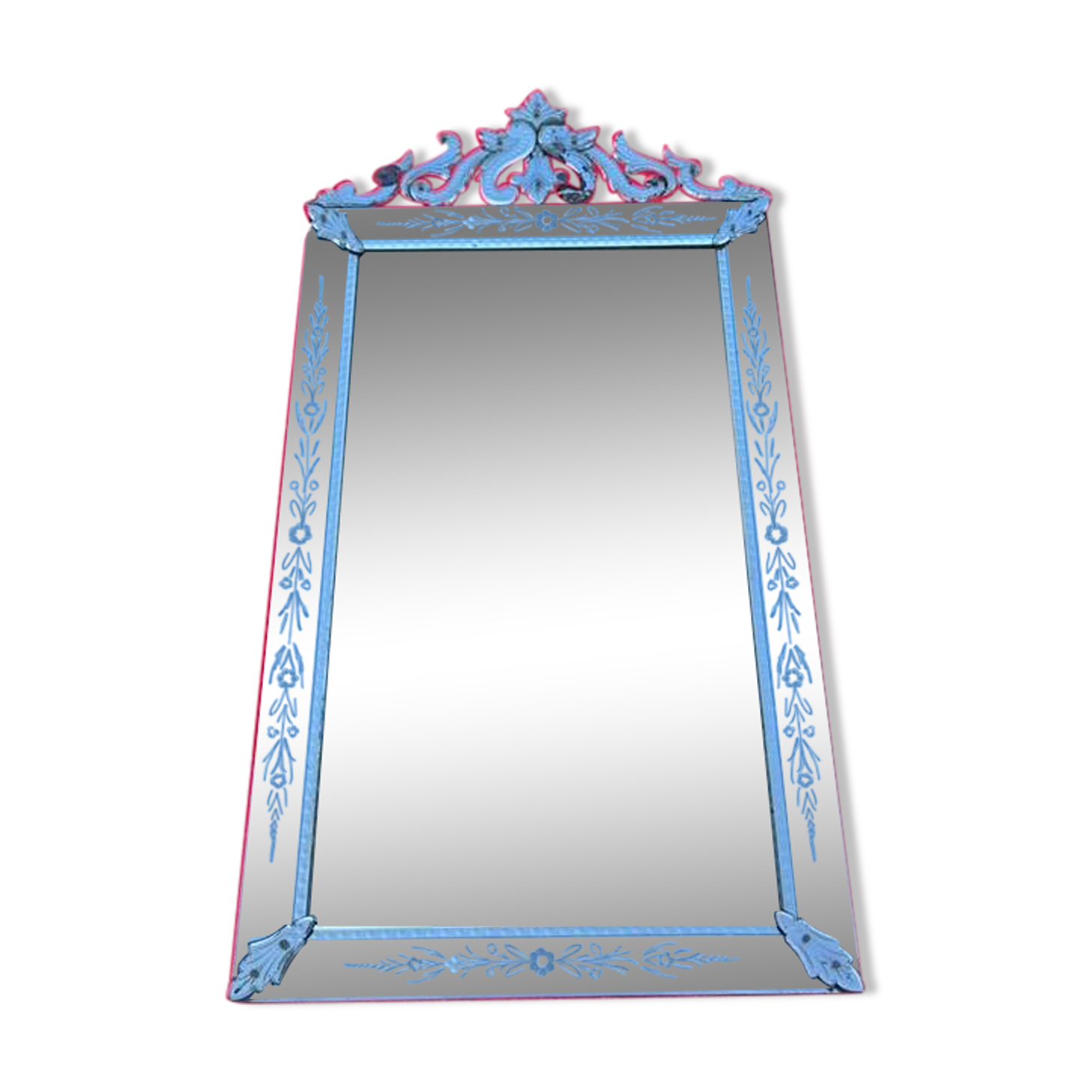 Large murano venice fireplace mirror 1930