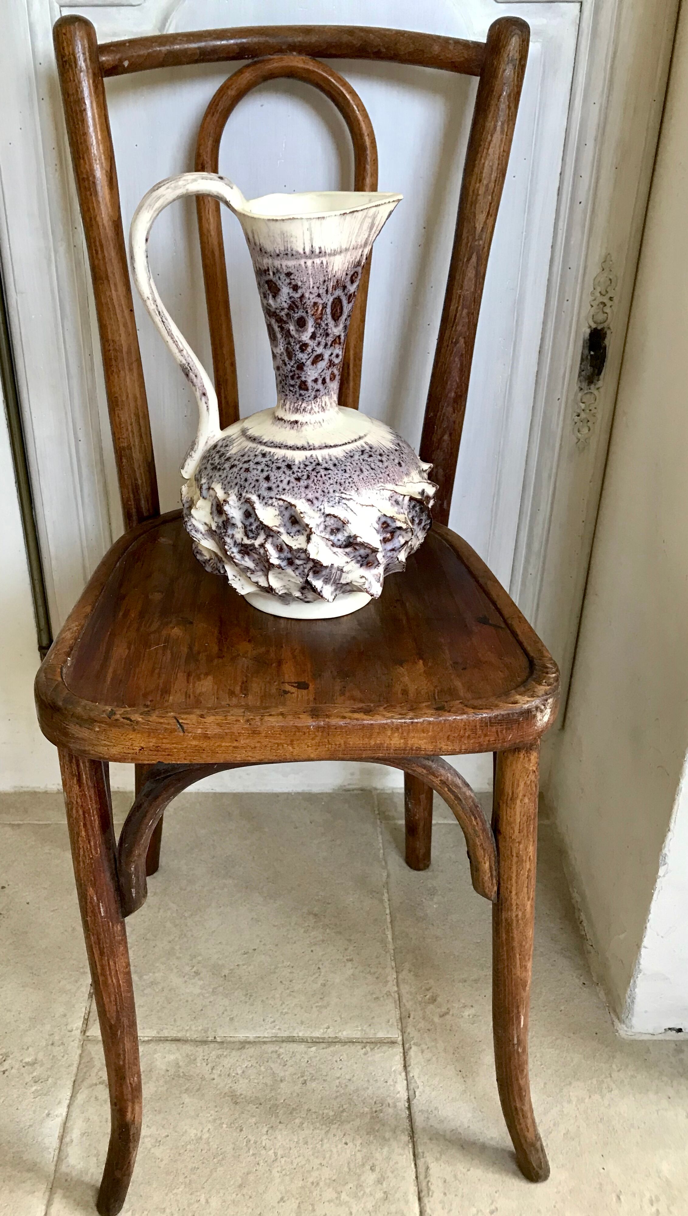 Vintage Vallauris ceramic pitcher