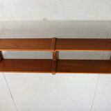Dyrlund double teak wall shelf Denmark 1960’s
