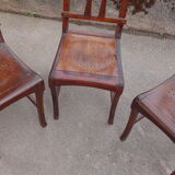 3 brewery chairs early twentieth century