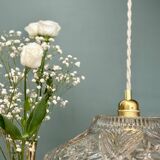 Vintage glass pendant light - tableware collection -