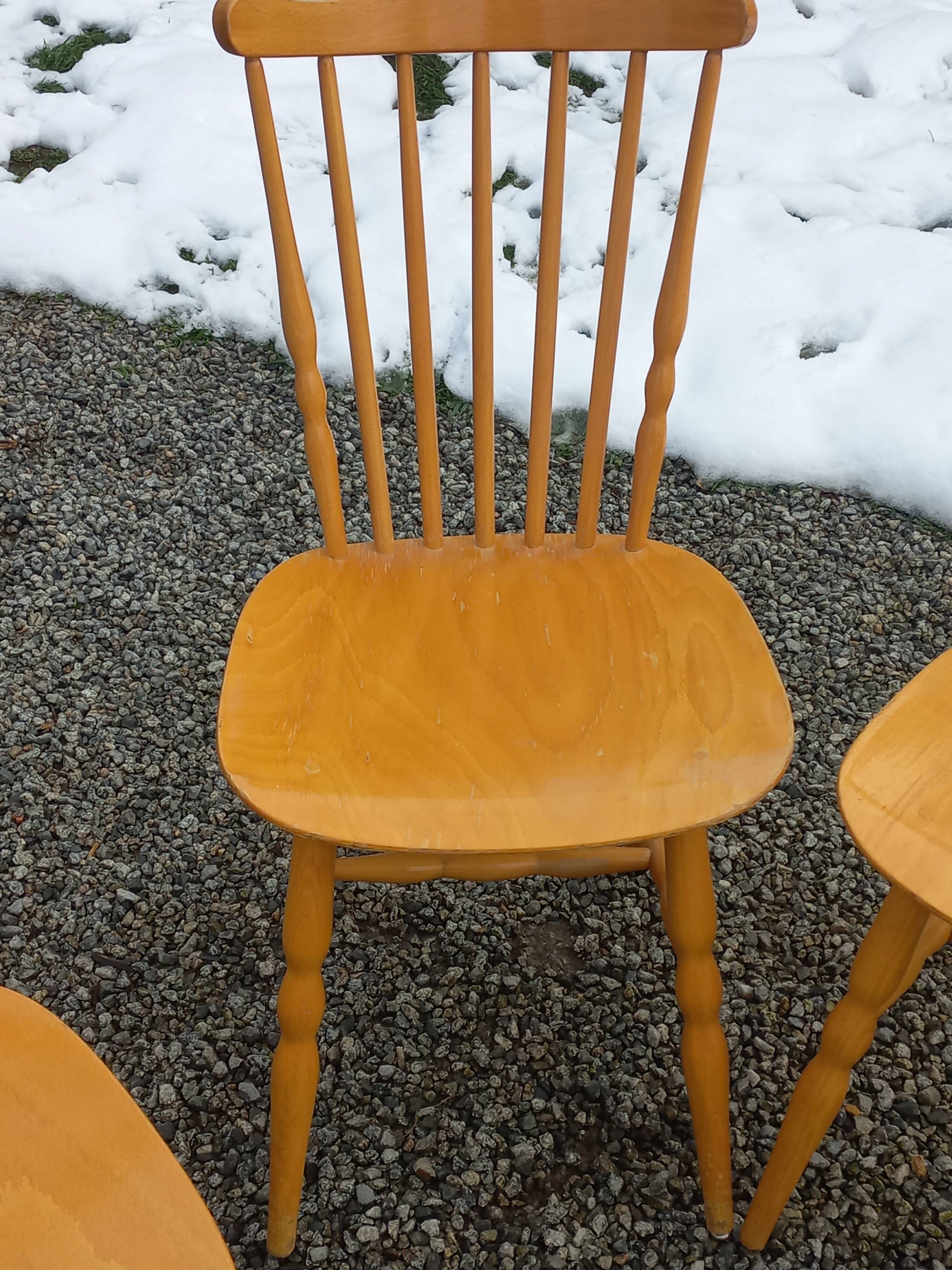 4 Baumann-branded bistro chairs