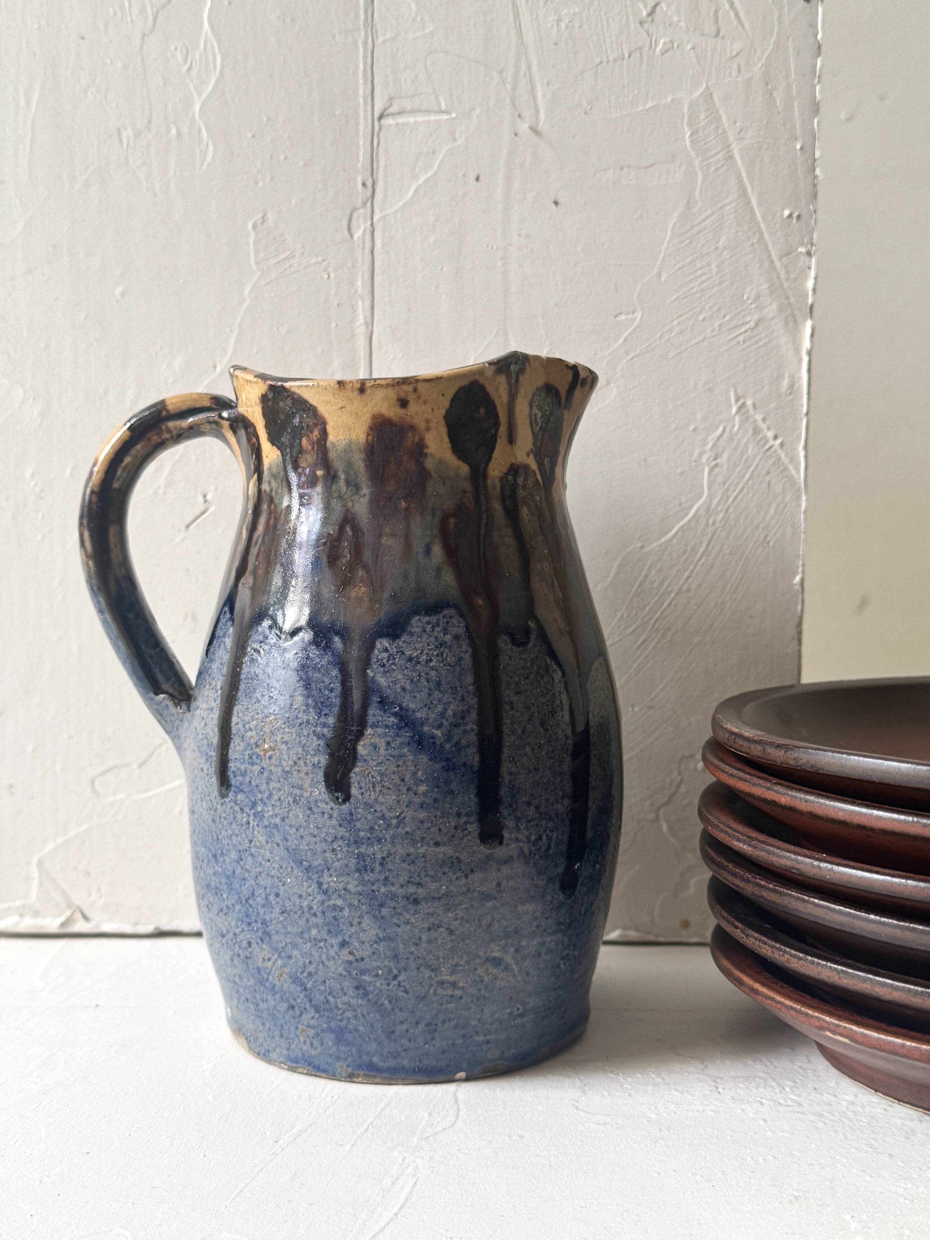 Carafe / vase en céramique émaillée, Jospeh Talbot La Borne 1950