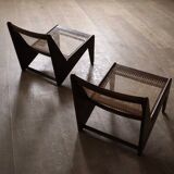 Pierre Jeanneret Kangaroo Chairs PJ-SI-59, India, 1955