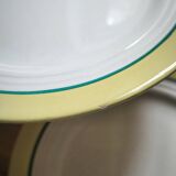 Set of 3 vintage ceranord st Amand semi-vitrified plates, Nice model