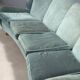 Original vintage designer bean-shaped velvet sofa from the 1950s-60s