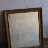 Miroir ancien en bois et stuc