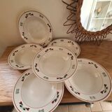 6 soup plates Céranord St Amand