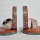 Pair of art deco marble bookends, 1930