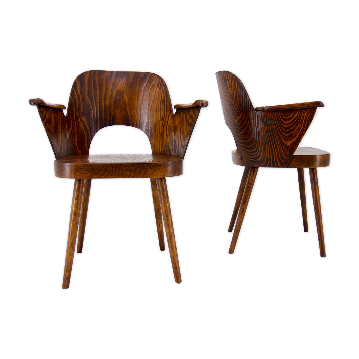 Ensemble de deux fauteuils par Oswald Haerdtl, années 1950