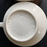 Duo of English Cups & Saucers Broadhurst Ironstone - Hunting Scene