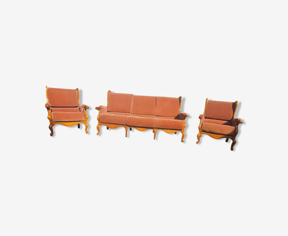 Canapé et deux fauteuils