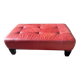 Banquette cuir rouge