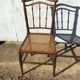 Chaise en bambou cannée