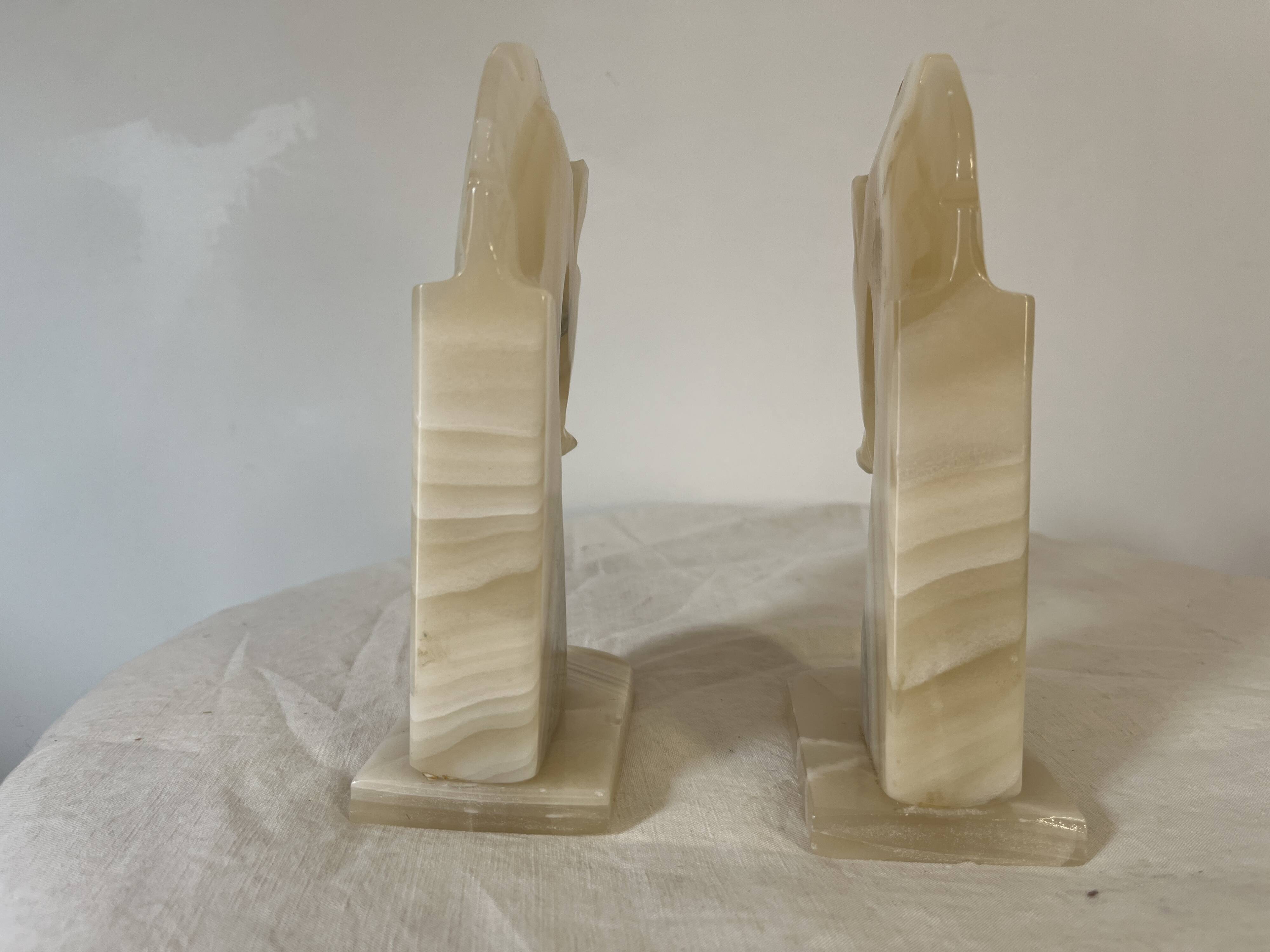 paire de serres livres tête de cheval 1970