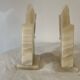 pair of horse head bookends 1970