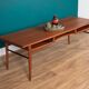 Retro Teak 1960s Danish Midcentury Long Coffee Table