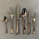 Set 6 silver cutlery Christofle chinon model
