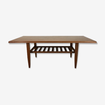 Table basse en teck scandinave années 60