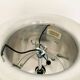 Large Ice Glass Flush Lamp by Doria