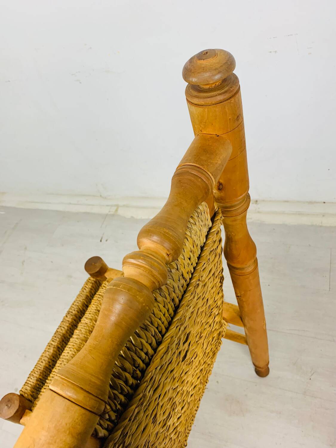 Wood and rope chair