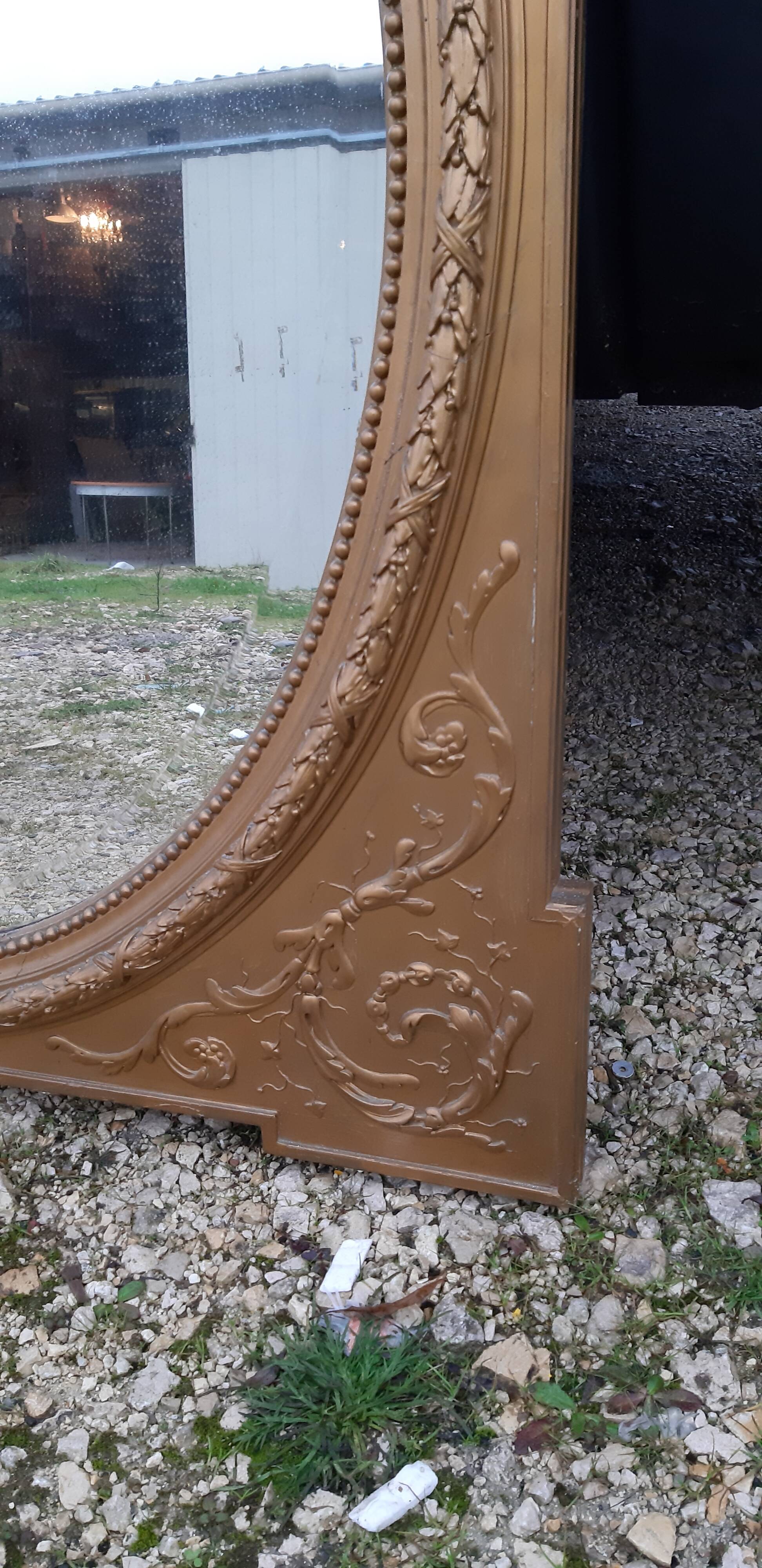 Mirror wood and stuc gilded 19 th