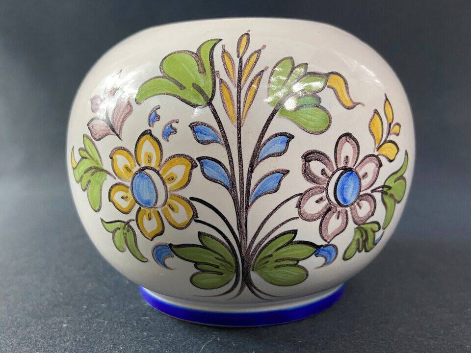 Earthenware ball vase from Nevers Montagnon