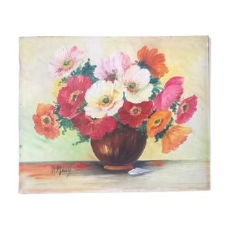Painting bouquet champètre