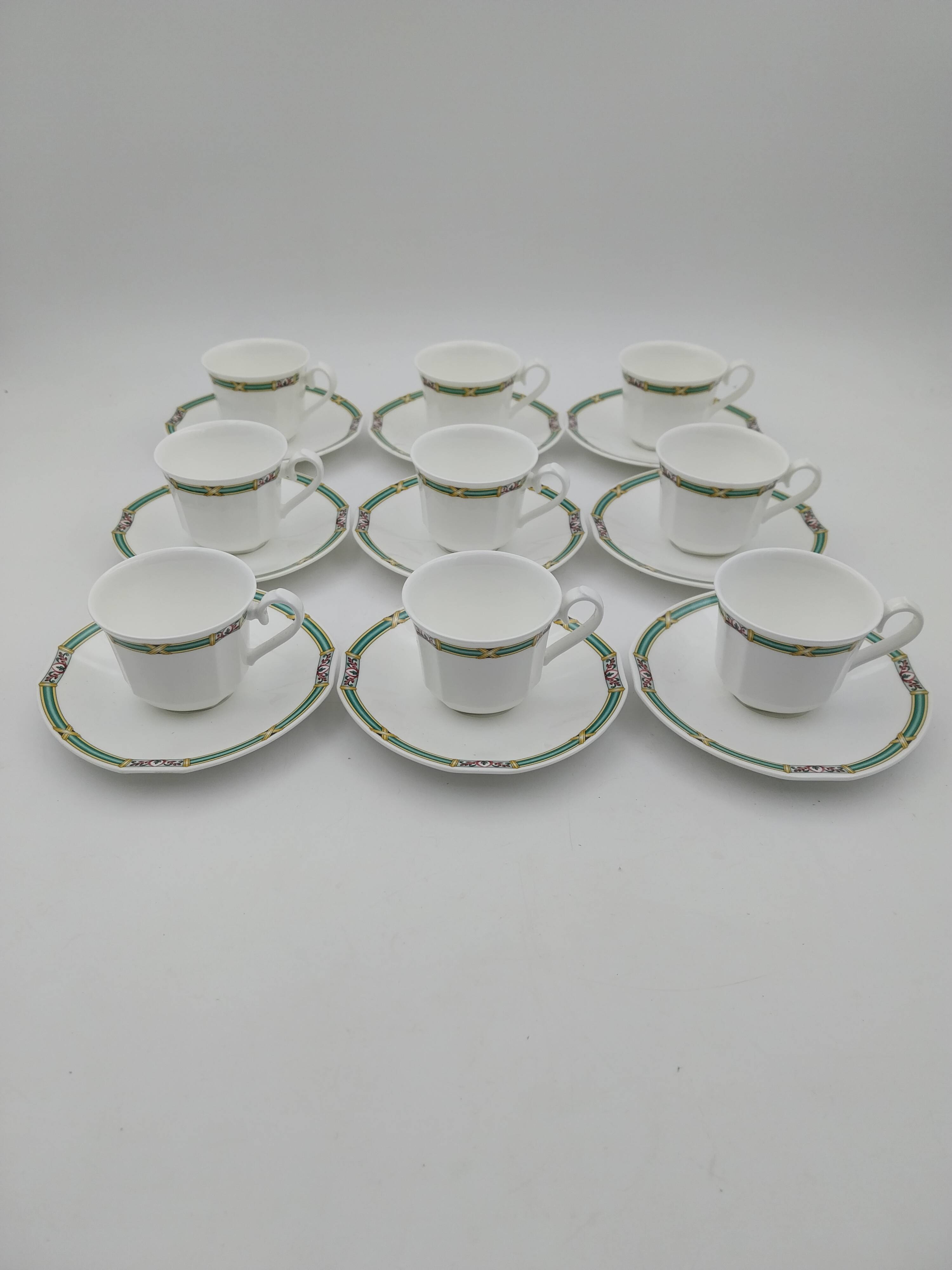 9 Tasses et soucoupes Orofino Villeroy Boch