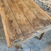 19th Century French Farmhouse Table in Chestnut Wood, Extendable to 365cm, Rustic Dining or Work Table