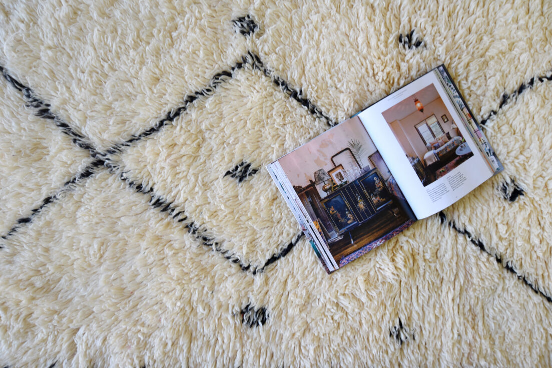 Tapis beni ourain 104x205cm